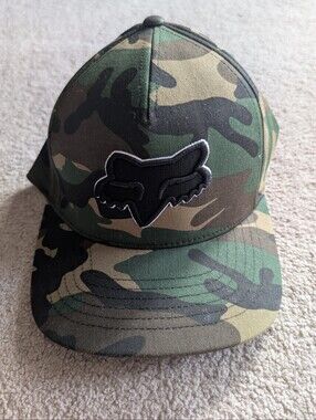 Fox Camouflage Flex Fit Hat - Green & Brown S/M